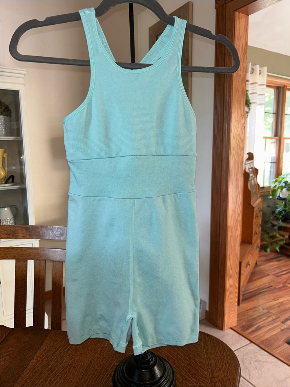 Free People Movement by Free People Light Aqua Athletic Runsie